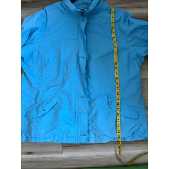Lands’ End Women’s XL Windbreaker Blue Lightweight Jacket 18-20 Outdoor Travel - Picture 6 of 8